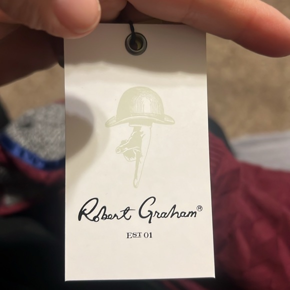 COPY - Robert Graham mens the vasa burgundy 1/4 zip classic fit sweater NWT - Picture 10 of 14